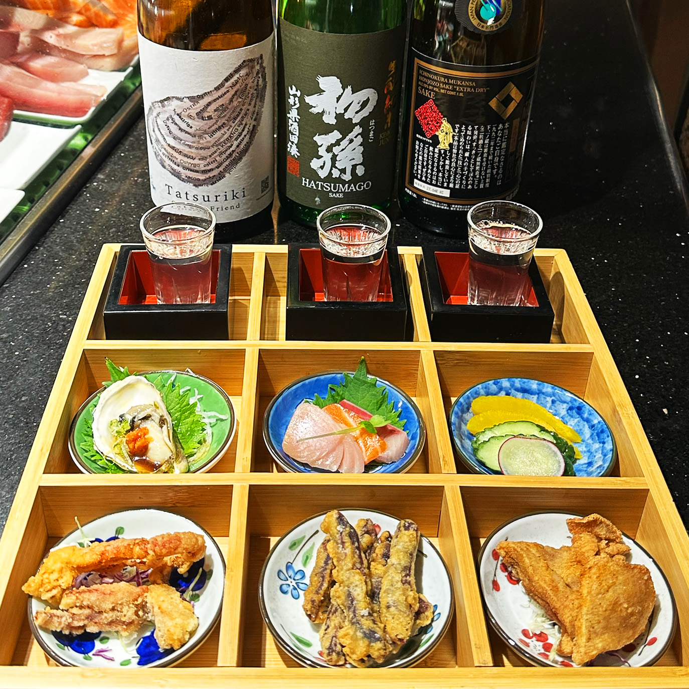 Sake snack box